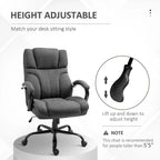 Ergonomic Office Chair with Wide Seat Adjustable Height