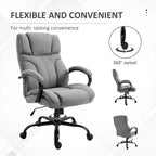 Ergonomic Office Chair with Wide Seat Adjustable Height