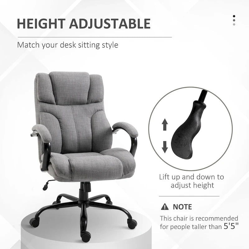 Ergonomic Office Chair with Wide Seat Adjustable Height