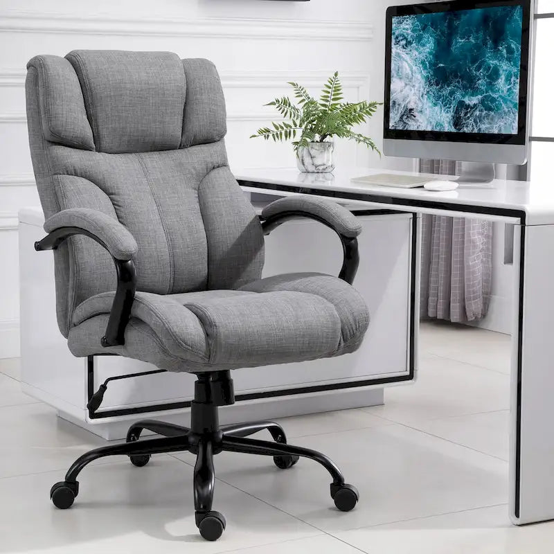 Ergonomic Office Chair with Wide Seat Adjustable Height