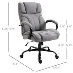 Ergonomic Office Chair with Wide Seat Adjustable Height