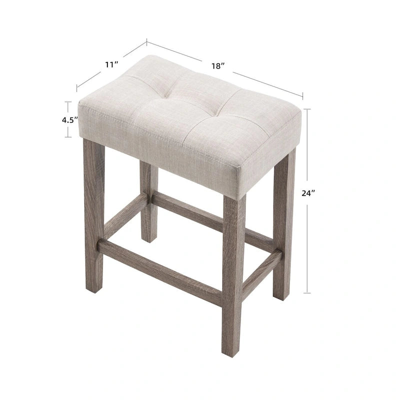 4 PCS Bar Table Dining Sets with Counter Stools and Built-in Power Outlets