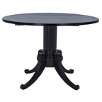 Jeane Antique White Drop Leaf Dining Table - 43 W x 43 D x 31 H - 43Wx43Dx31H
