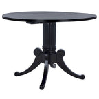 Jeane Antique White Drop Leaf Dining Table - 43 W x 43 D x 31 H - 43Wx43Dx31H