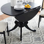 SAFAVIEH Jeane Antique White Drop Leaf Dining Table - 43 W x 43 D x 31 H - 43Wx43Dx31H